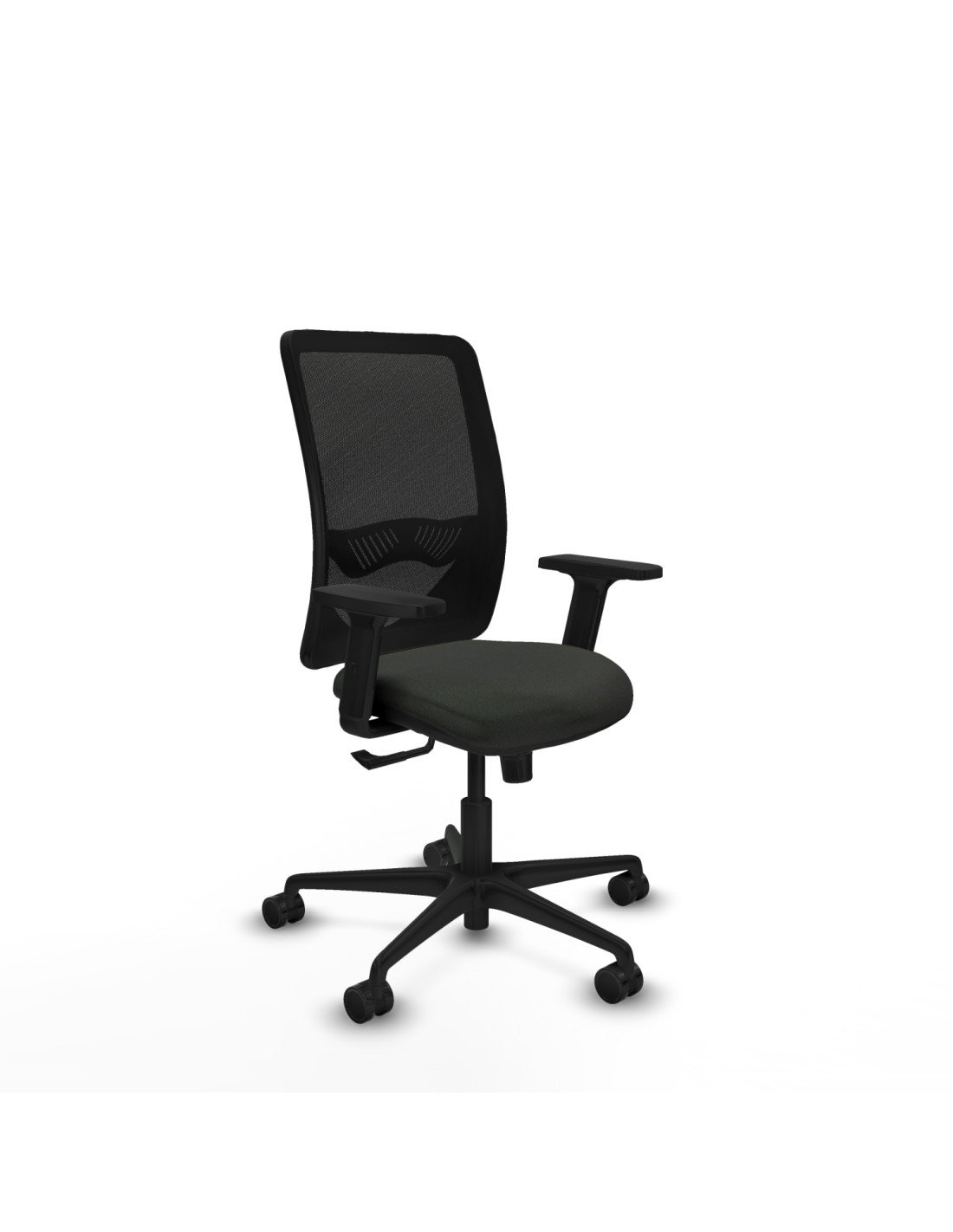 Piqueras y Crespo Zulema sincro malla negra bali negro brazos 2D base nailon  ruedas 65mm nailon