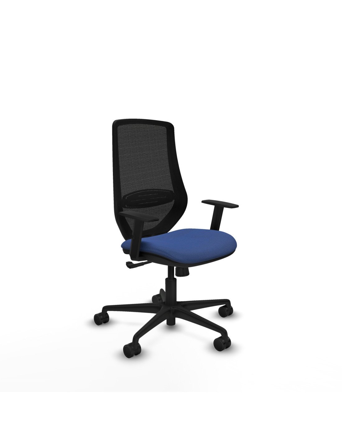 Piqueras y Crespo Mardos sincro bali azul marino brazos 1D base nailon ruedas 65mm nailon