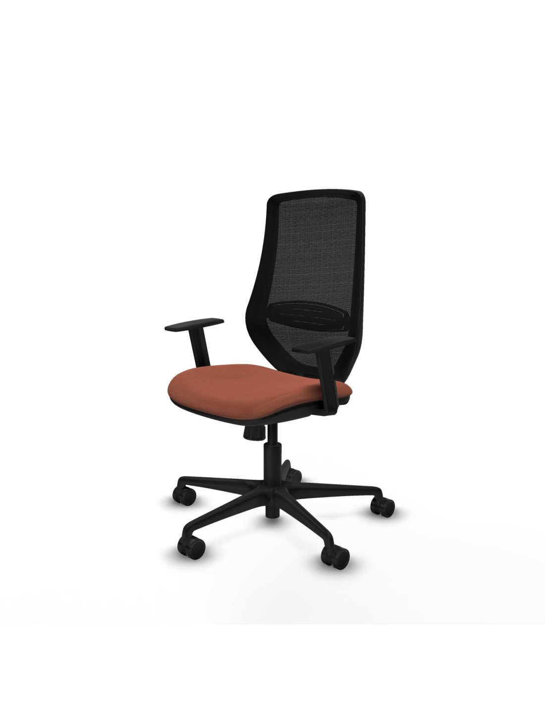 Piqueras y Crespo Mardos sincro bali marr?n brazos 1D base nailon ruedas 65mm nailon