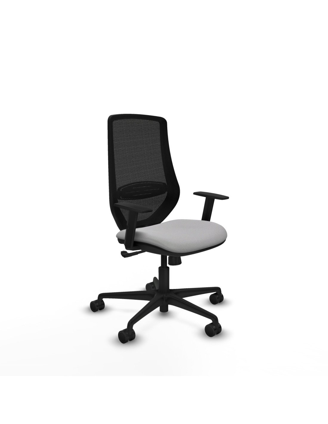 Piqueras y Crespo Mardos sincro bali gris claro brazos 1D base nailon ruedas 65mm nailon