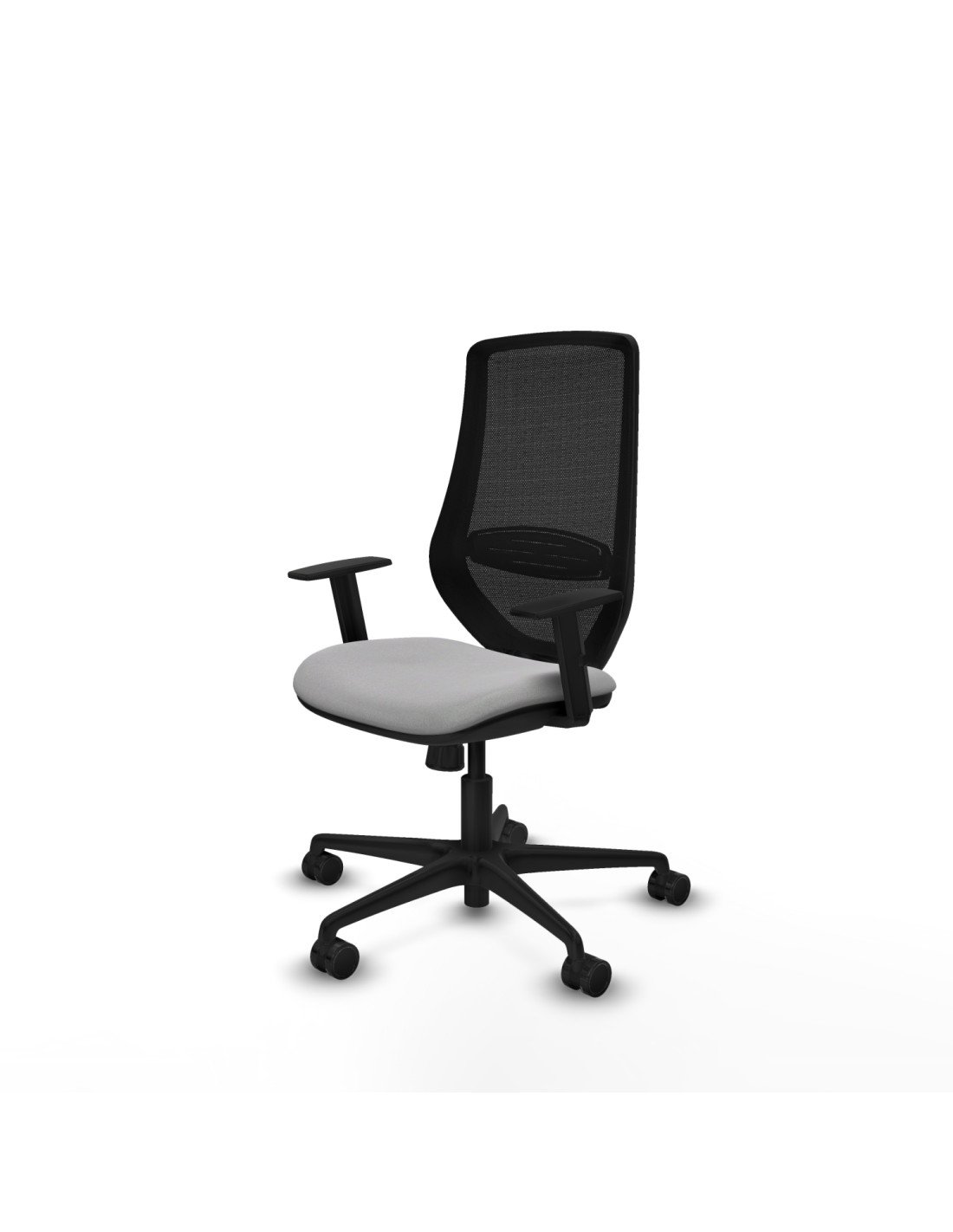 Piqueras y Crespo Mardos sincro bali gris claro brazos 1D base nailon ruedas 65mm nailon