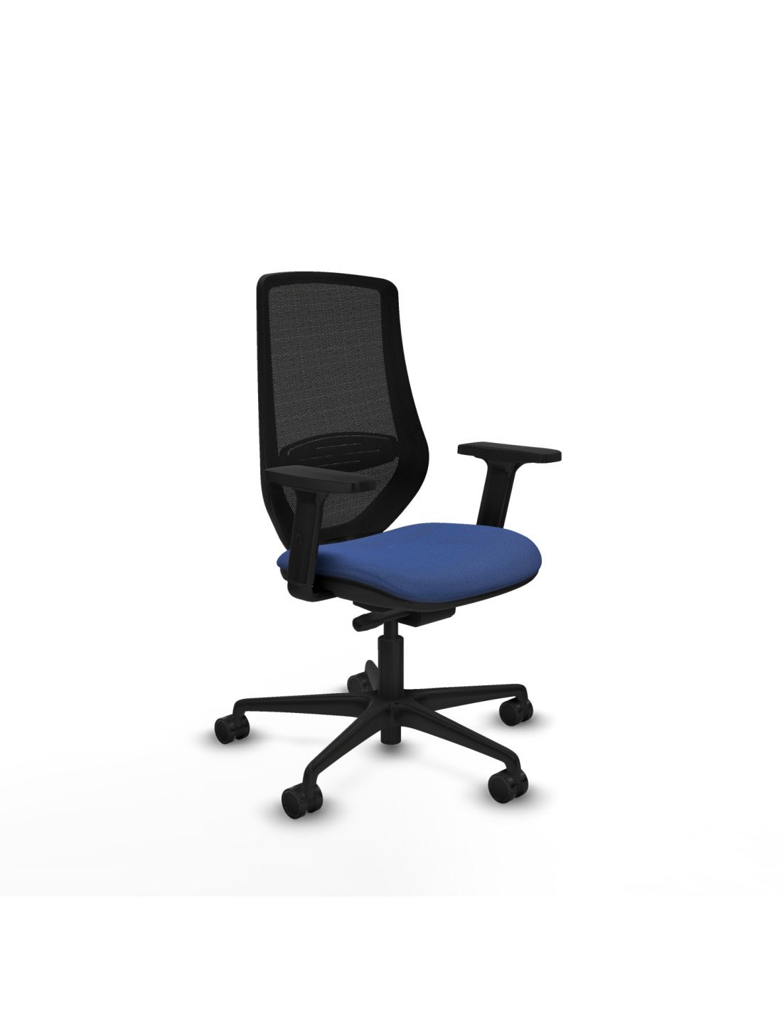 Piqueras y Crespo Mardos traslack bali azul marino brazos 2D base nailon ruedas 65mm nailon