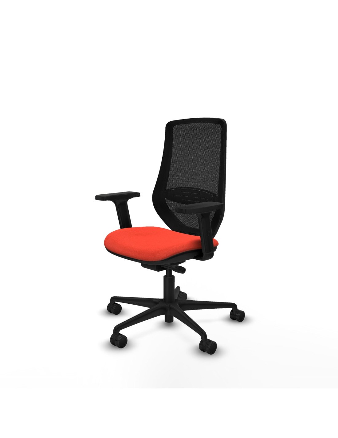 Piqueras y Crespo Mardos traslack bali naranja oscuro brazos 2D base nailon ruedas 65mm nailon