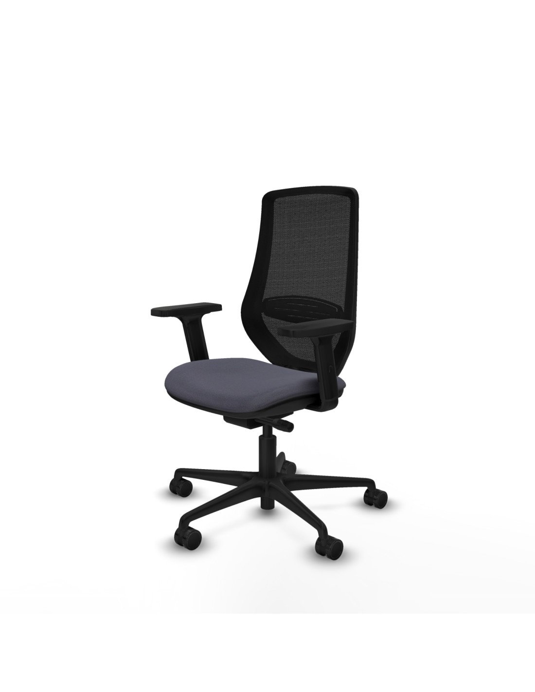 Piqueras y Crespo Mardos traslack bali gris oscuro brazos 2D base nailon ruedas 65mm nailon