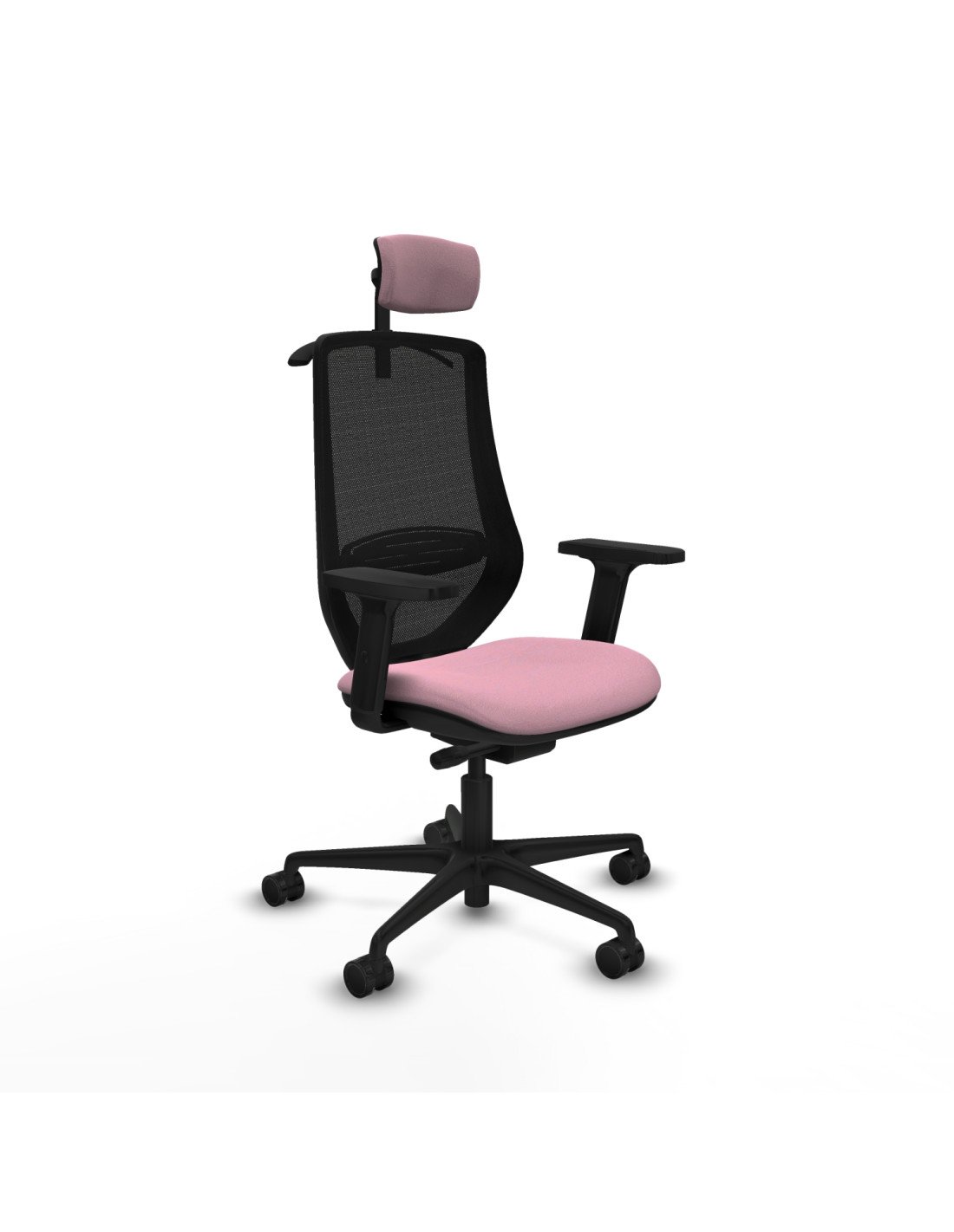 Piqueras y Crespo Mardos traslack bali rosa brazos 2D base nailon ruedas 65mm nailon cabecero 2D perchero