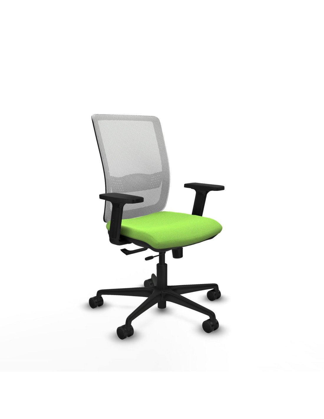 Piqueras y Crespo Haches traslack malla blanca bali pistacho brazos 2D base nailon ruedas 65mm nailon