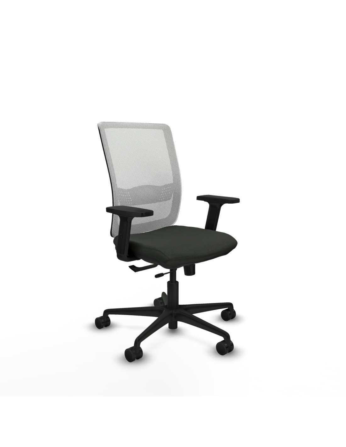 Piqueras y Crespo Haches traslack malla blanca bali negro brazos 2D base nailon ruedas 65mm nailon