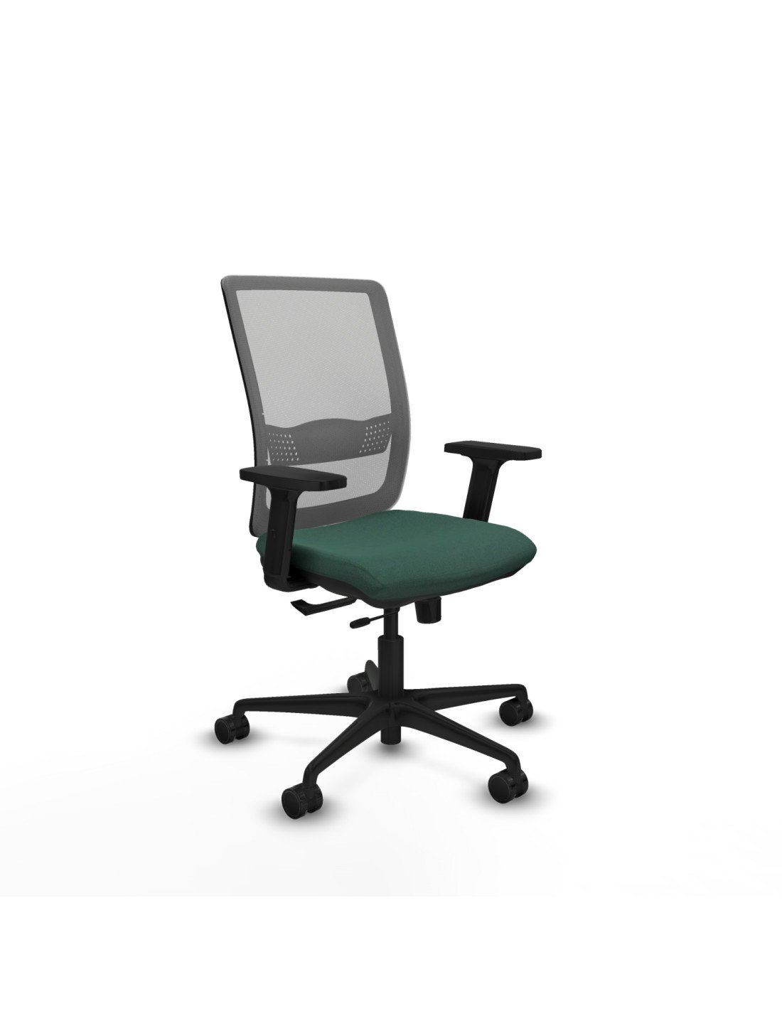 Piqueras y Crespo Haches traslack malla gris bali verde botella brazos 2D base nailon ruedas 65mm nailon