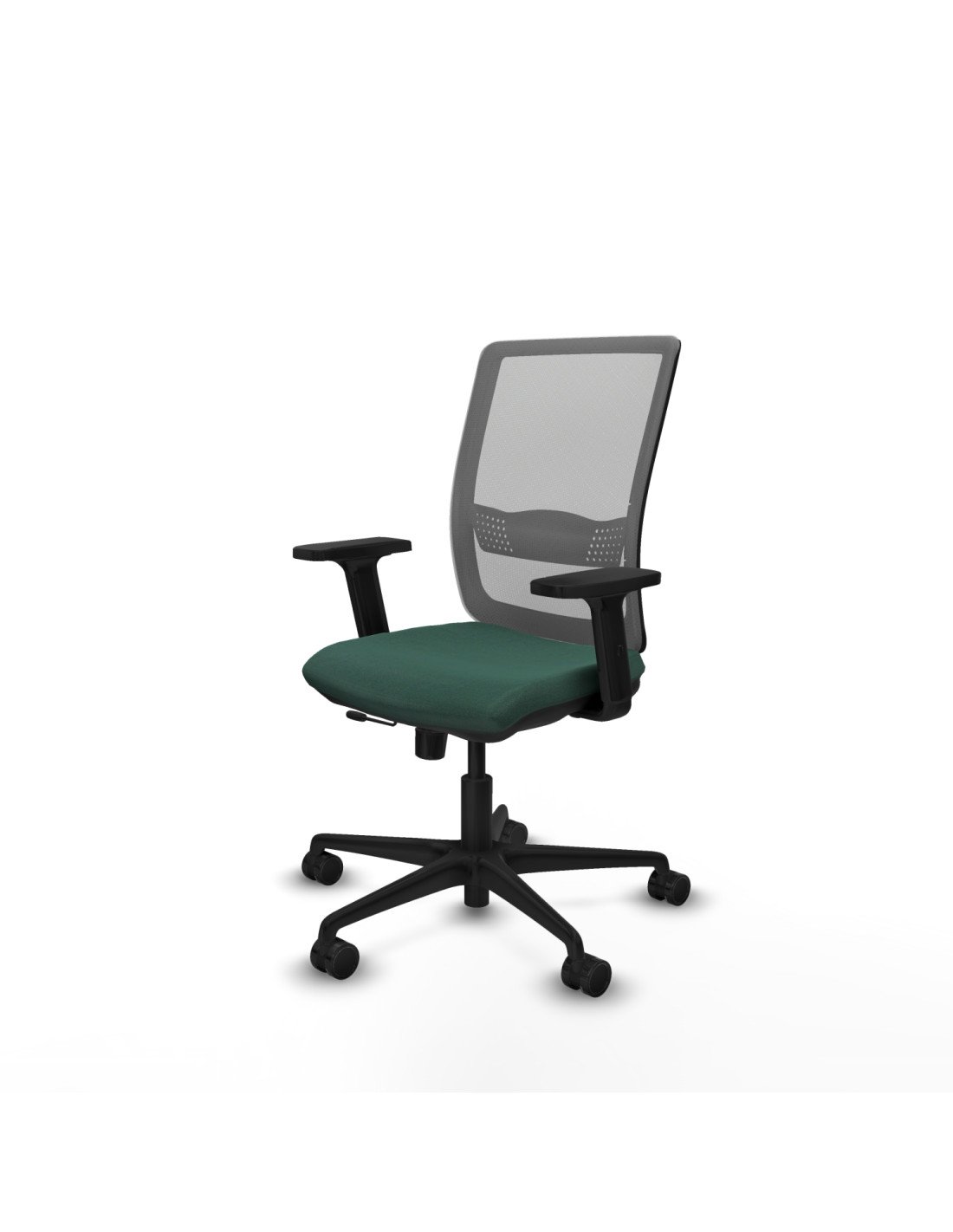 Piqueras y Crespo Haches traslack malla gris bali verde botella brazos 2D base nailon ruedas 65mm nailon