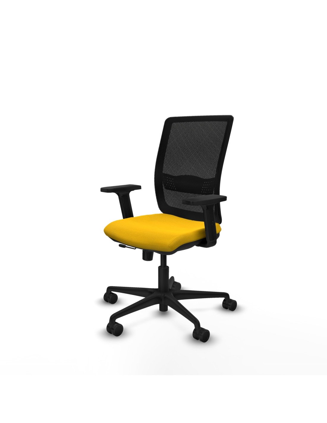 Piqueras y Crespo Haches traslack malla negra bali amarillo brazos 2D base nailon ruedas 65mm nailon