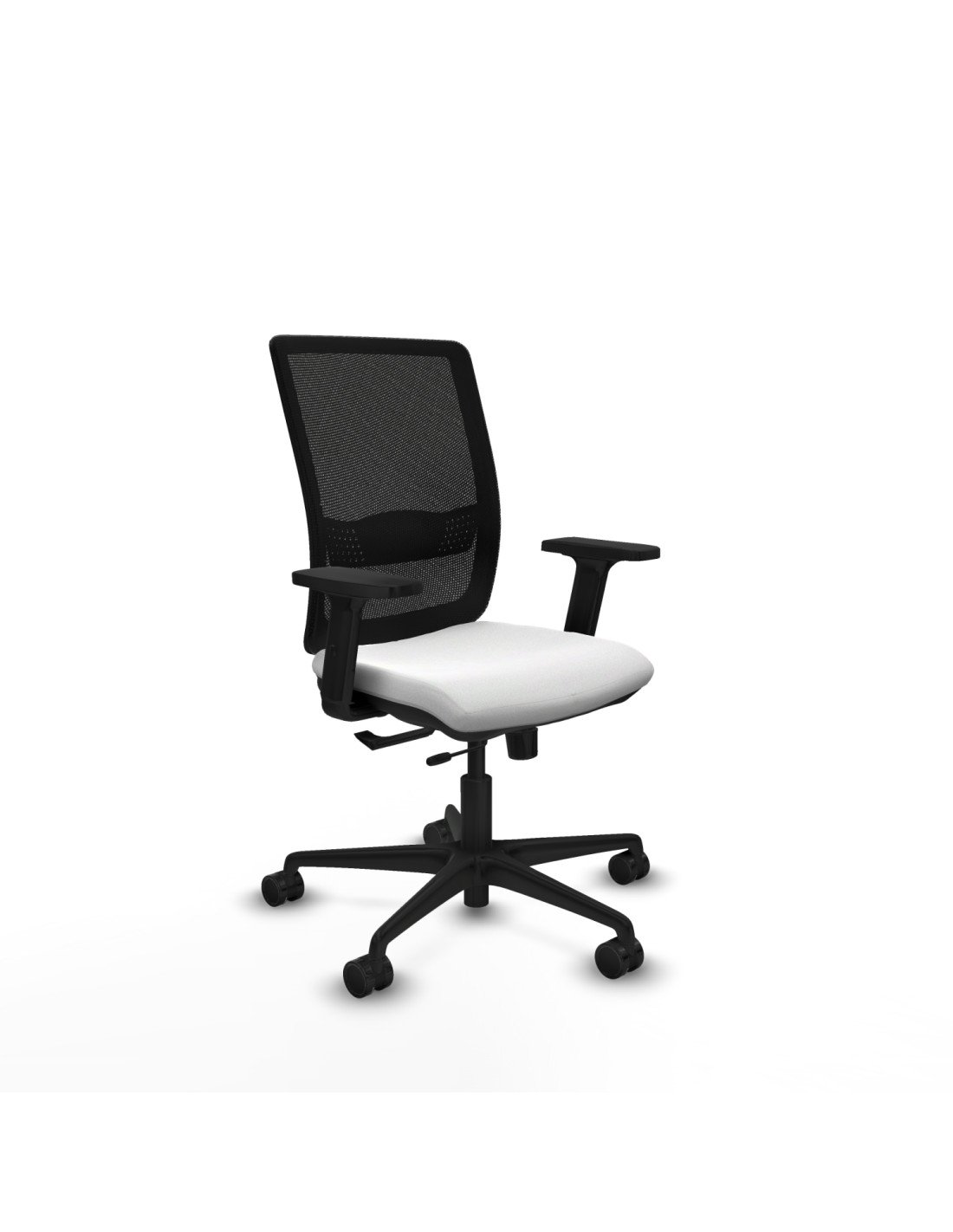 Piqueras y Crespo Haches traslack malla negra bali blanco brazos 2D base nailon ruedas 65mm nailon