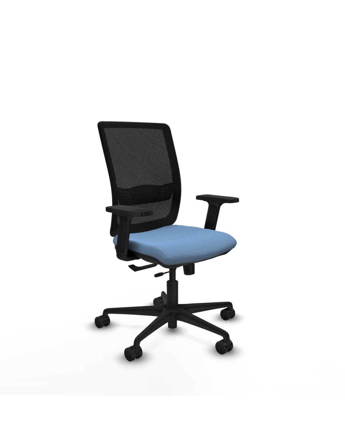 Piqueras y Crespo Haches traslack malla negra bali azul cielo brazos 2D base nailon ruedas 65mm nailon