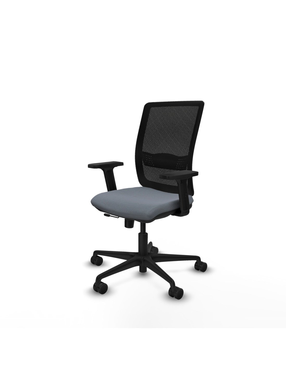 Piqueras y Crespo Haches traslack malla negra bali gris brazos 2D base nailon ruedas 65mm nailon