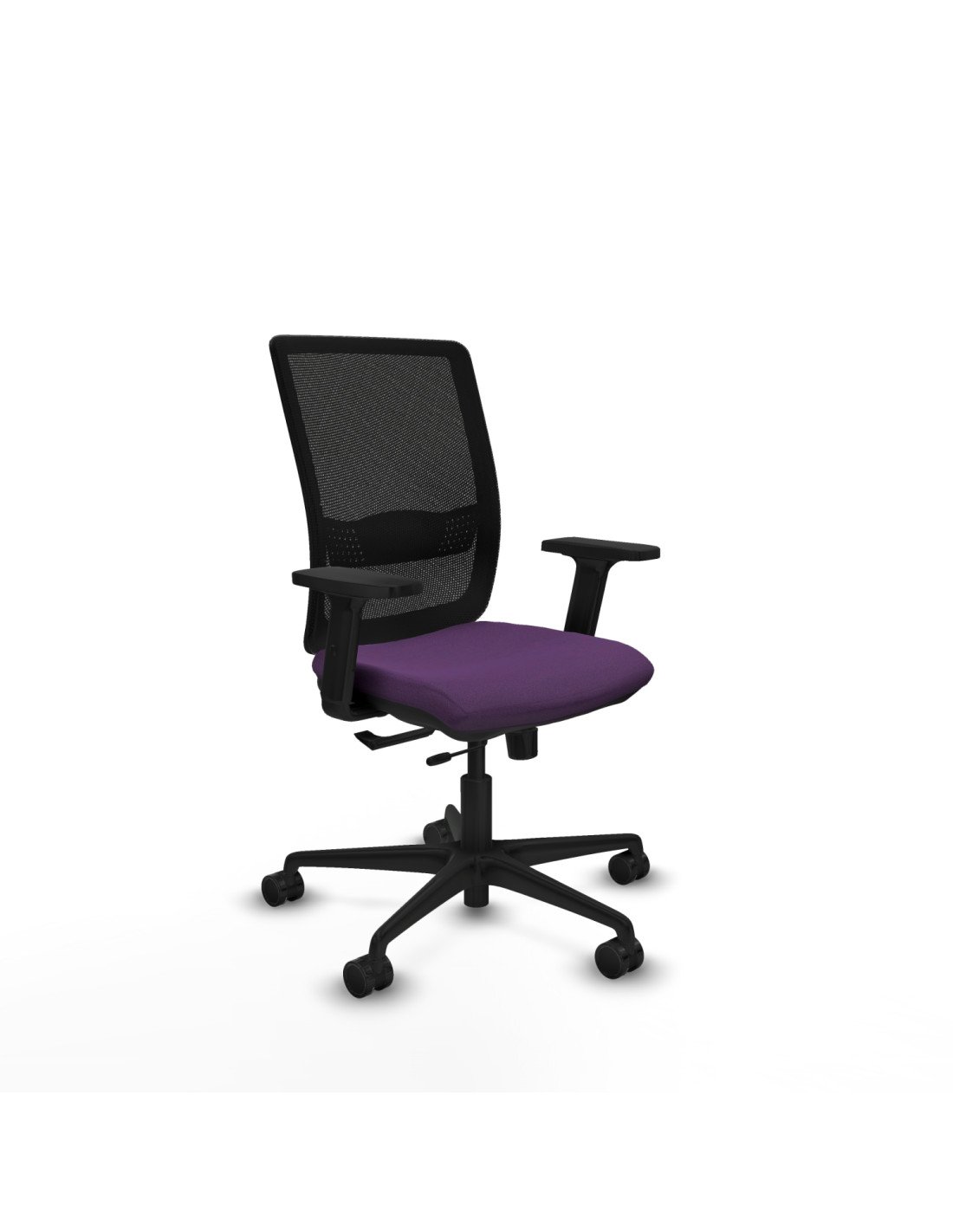 Piqueras y Crespo Haches traslack malla negra bali morado brazos 2D base nailon ruedas 65mm nailon