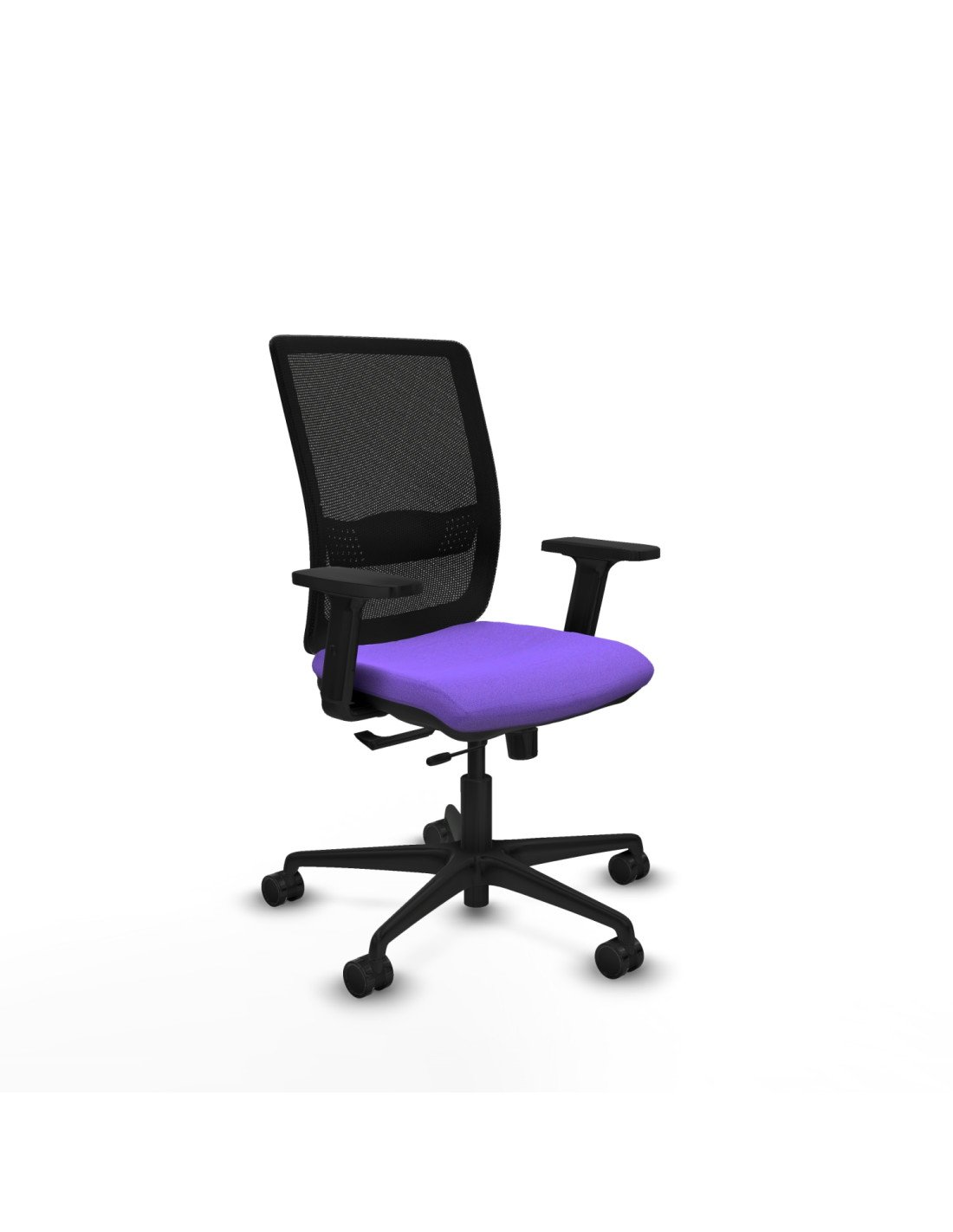 Piqueras y Crespo Haches traslack malla negra bali lila brazos 2D base nailon ruedas 65mm nailon