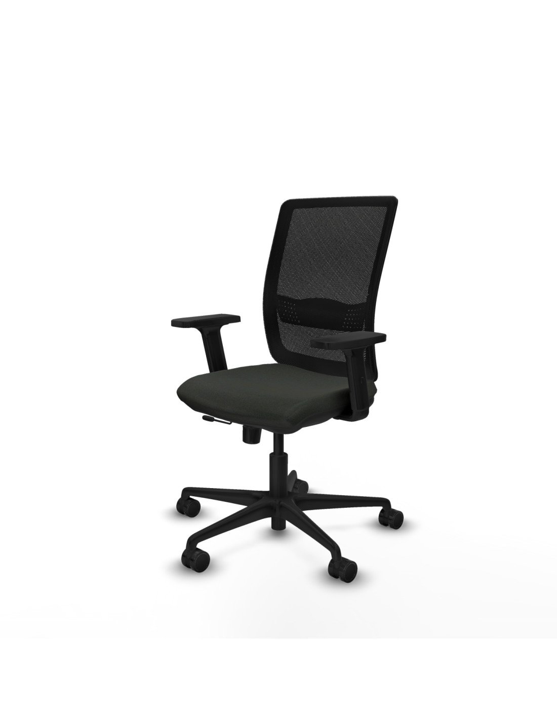 Piqueras y Crespo Haches traslack malla negra bali negro brazos 2D base nailon ruedas 65mm nailon