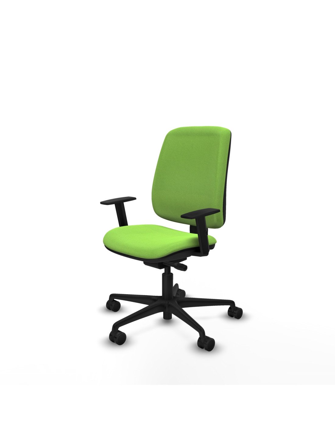 Piqueras y Crespo Alares tapizada traslack bali pistacho brazos 1D base nailon ruedas 65 mm nailon