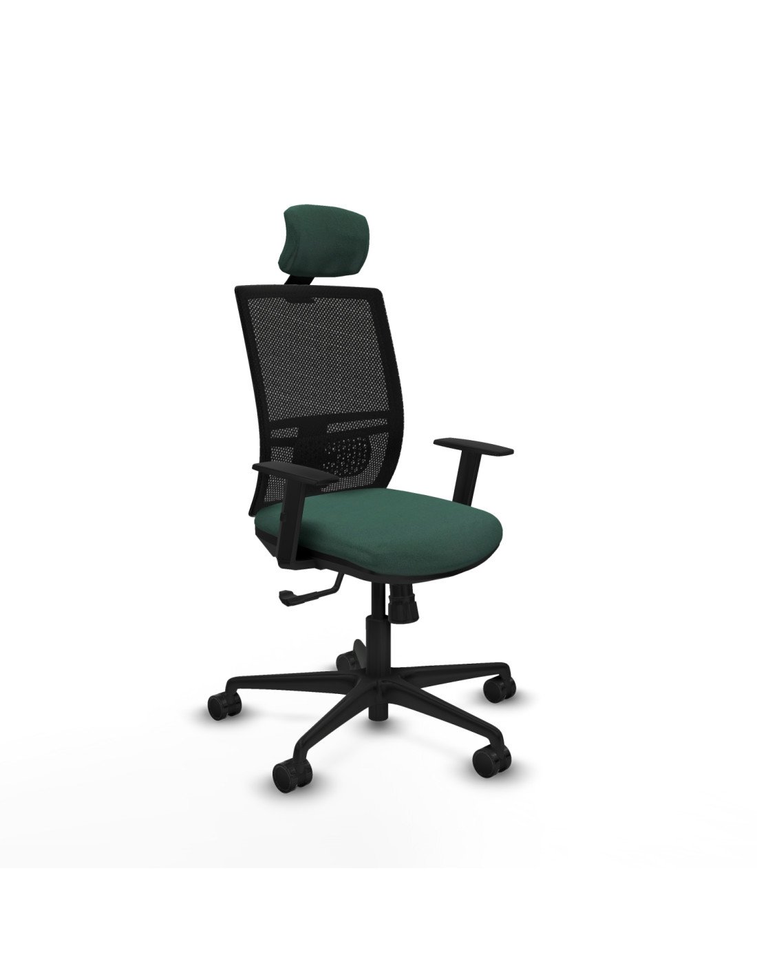 Piqueras y Crespo Yunquera sincro malla negra bali verde botella brazos 1D base nailon cabecero 1D ruedas 65mm nailon