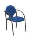 Piqueras y Crespo Pack 2 sillas Hellin chasis negro bali azul marino
