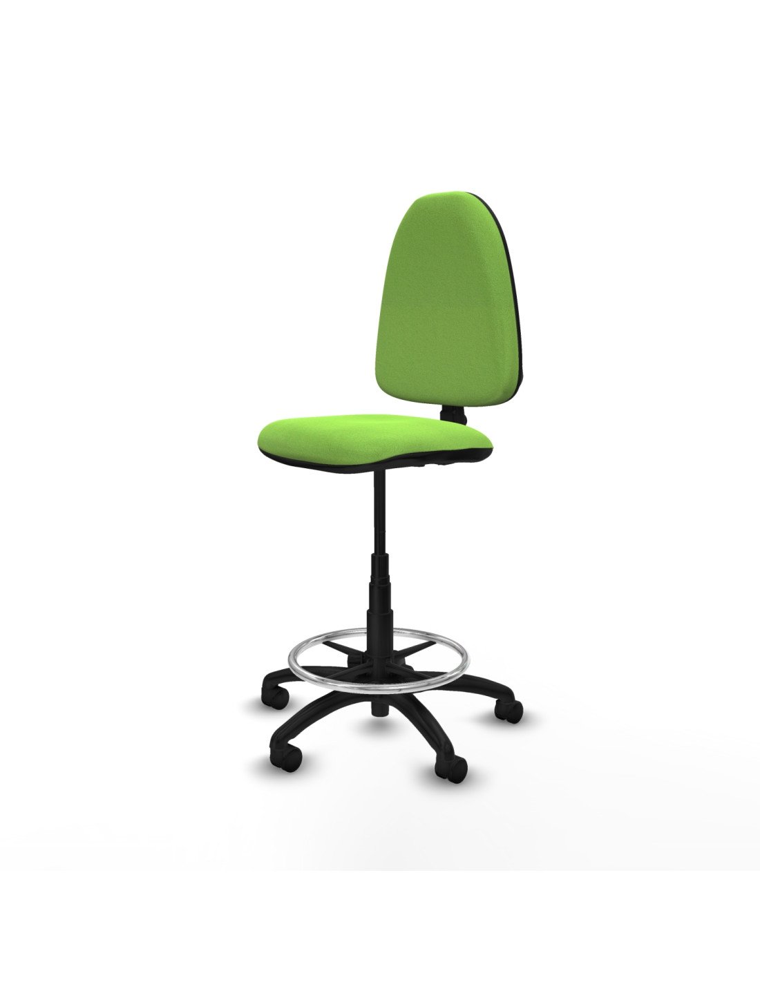 Piqueras y Crespo Taburete A?na CP bali pistacho base poliamida ruedas nailon 50mm