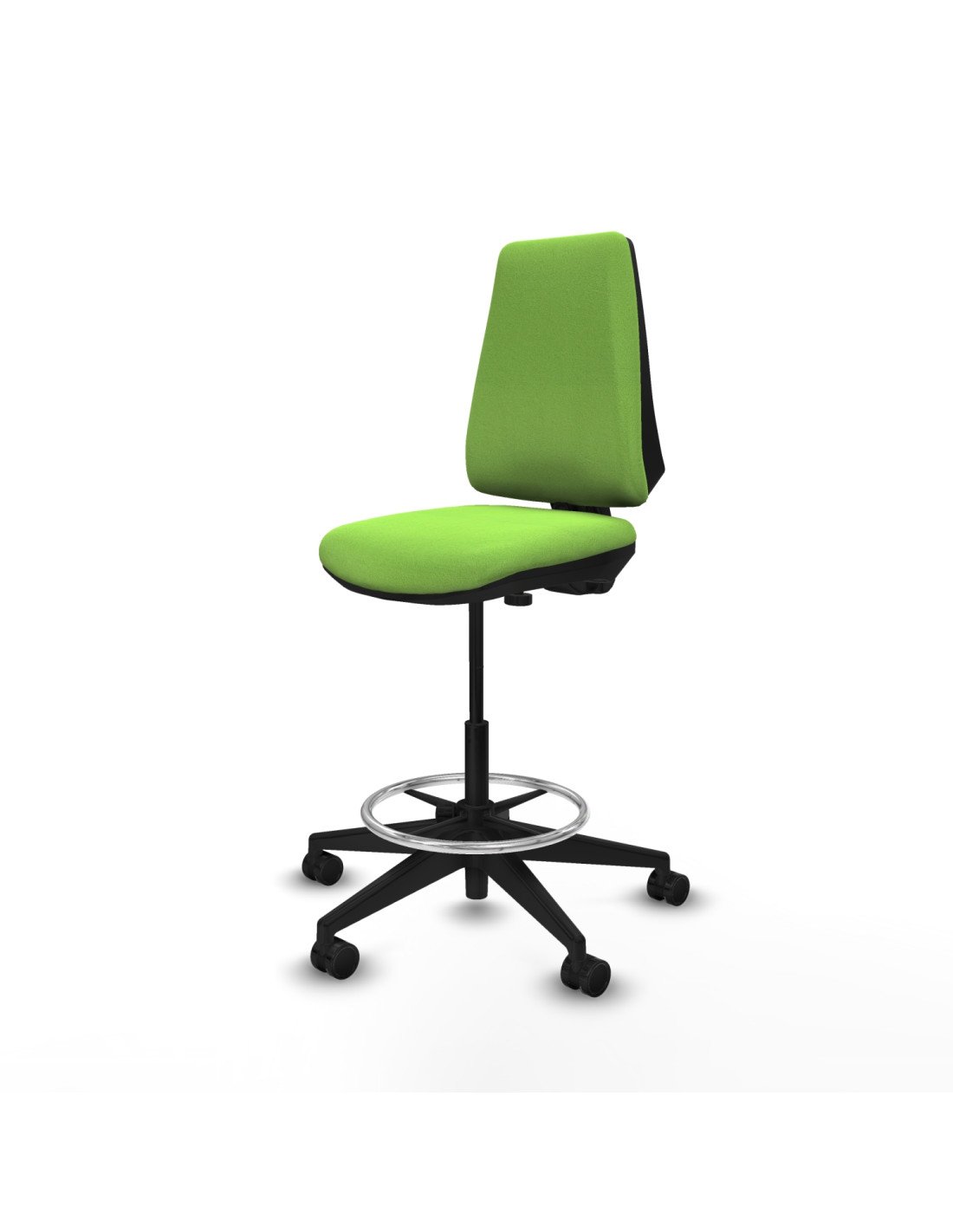 Piqueras y Crespo Taburete Elche CP bali pistacho base piramidal ruedas 65mm nailon