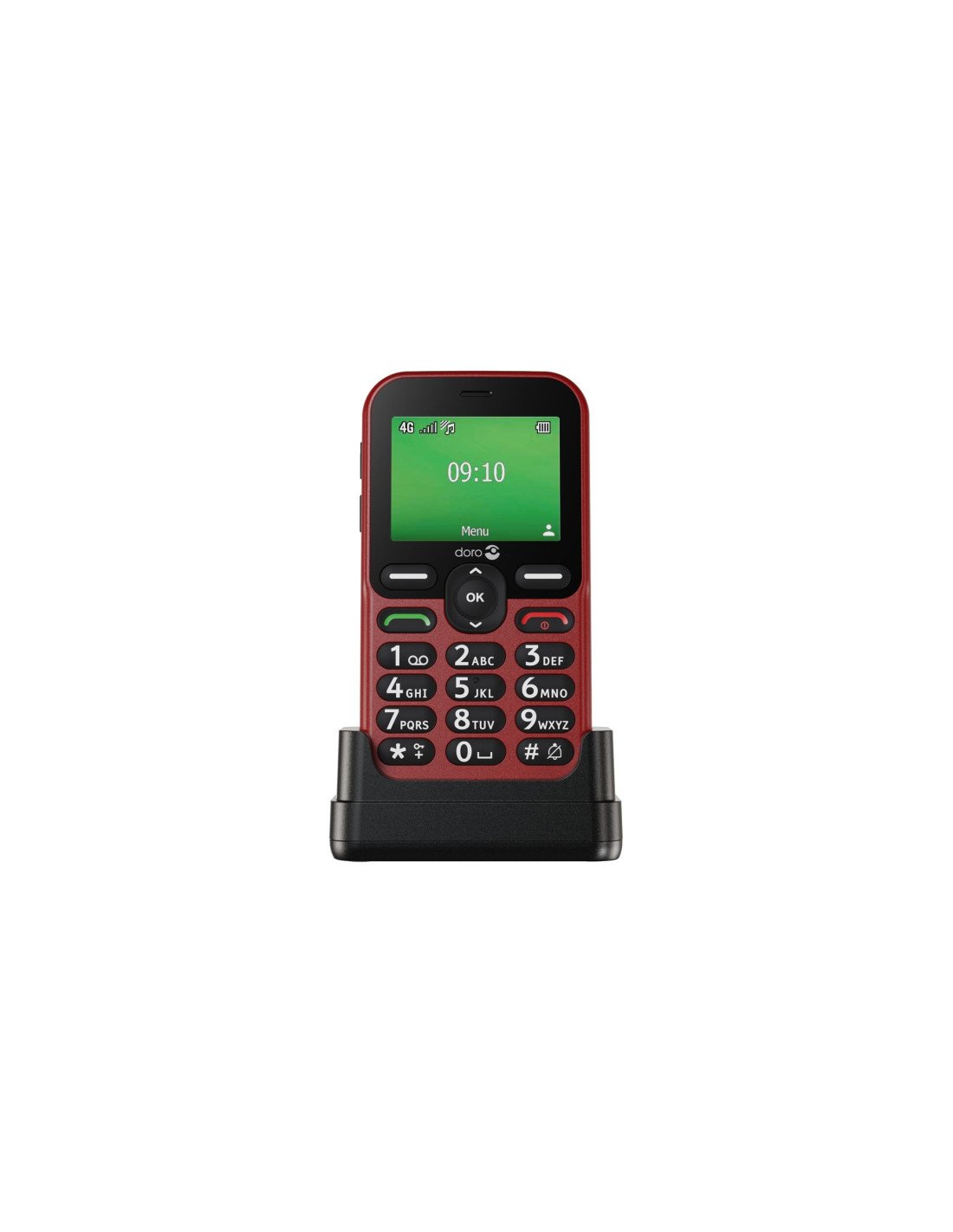 Doro Leva E10 6,1 cm (2.4") 118,9 g Rojo Teléfono para personas mayores