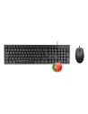Tacens Anima ACP02PT teclado Ratón incluido Hogar / Oficina USB QWERTY Portugués Negro