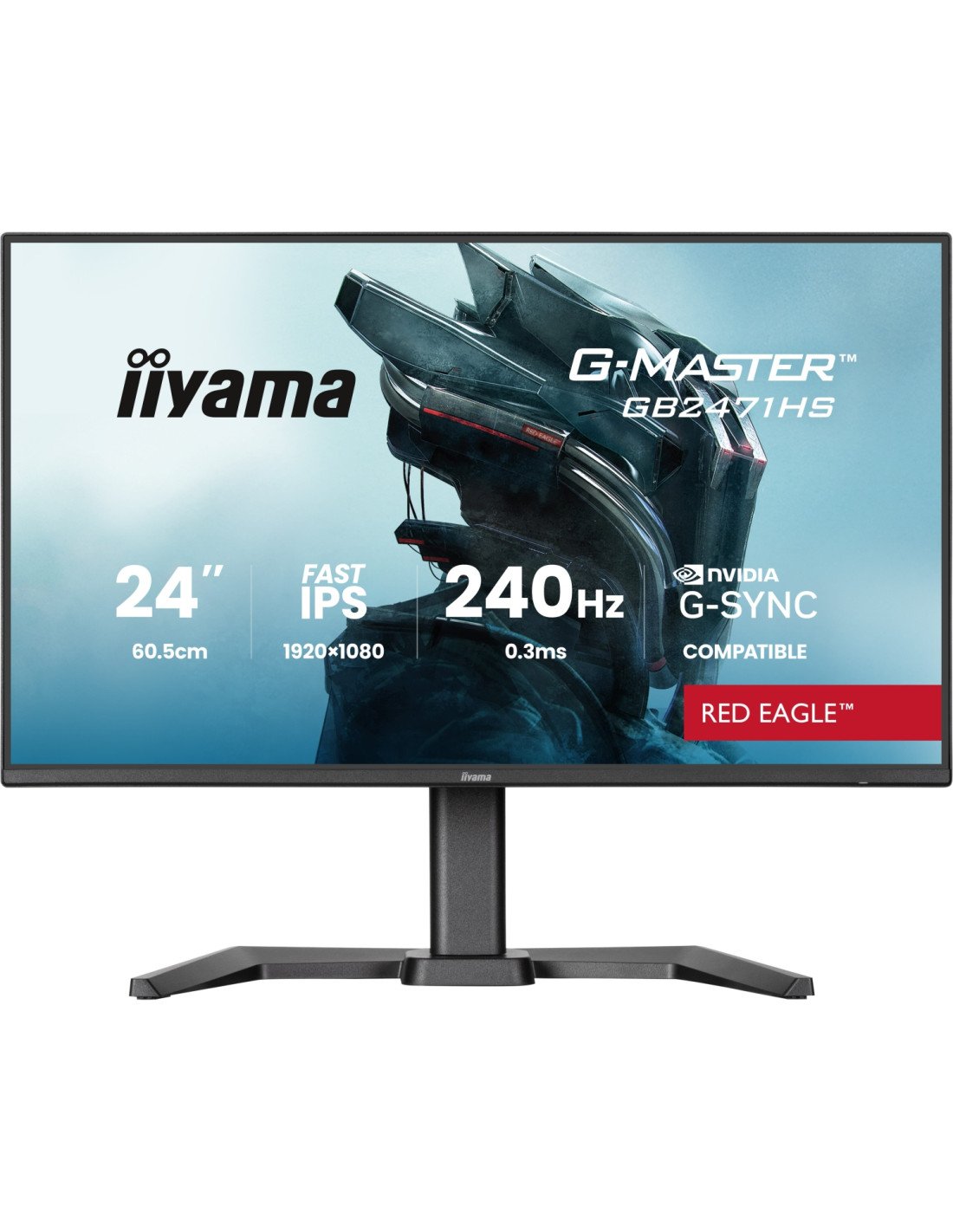 iiyama G-MASTER GB2471HS-B1 pantalla para PC 60,5 cm (23.8") 1920 x 1080 Pixeles Full HD Negro