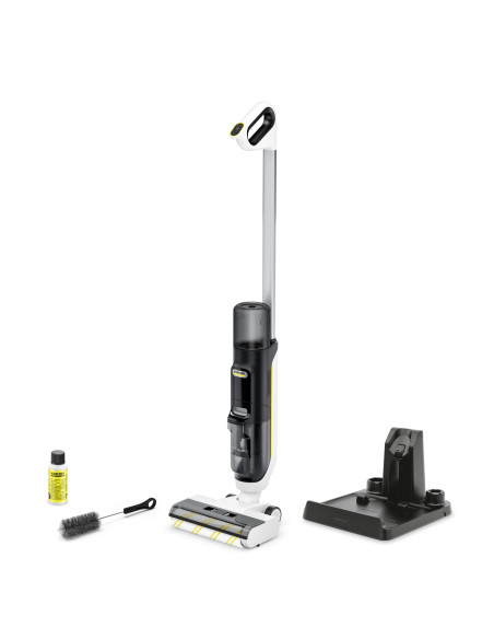 Kärcher FCV 3 vloerreiniger Aspiradora escoba 2 en 1 Batería Seca y húmeda HEPA Sin bolsa 160 W Blanco