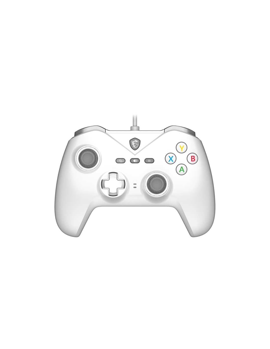 MSI FORCE GC200 WHITE mando y volante Blanco USB Gamepad Analógico/Digital Android, PC