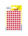 Avery PSA08R etiqueta autoadhesiva Círculo Permanente Rojo 420 pieza(s)