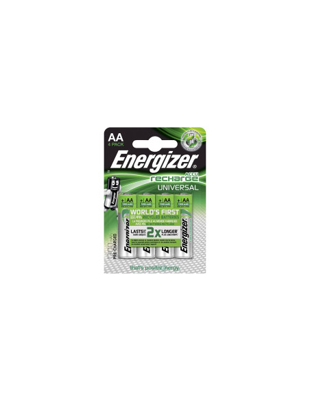 ENERGIZER UNIVERSAL PILA RECARGABLE HR6 AA 1300mAh BLISTER 4