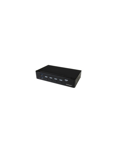 StarTech.com Switch Conmutador KVM de 4 Puertos HDMI 1080p con USB 3.0 - Negro
