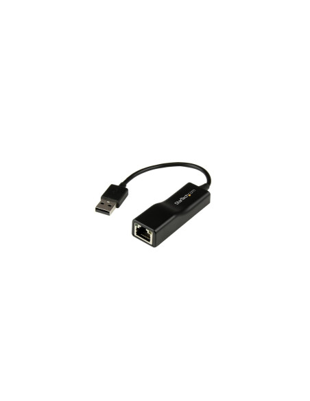 StarTech.com Adaptador Externo USB 2.0 de Red Fast Ethernet 10/100 Mbps - Negro