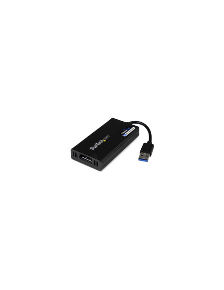 StarTech.com Adaptador Gráfico Externo Multi Monitor USB 3.0 a DisplayPort Ultra HD 4K Certificado DisplayLink - negro