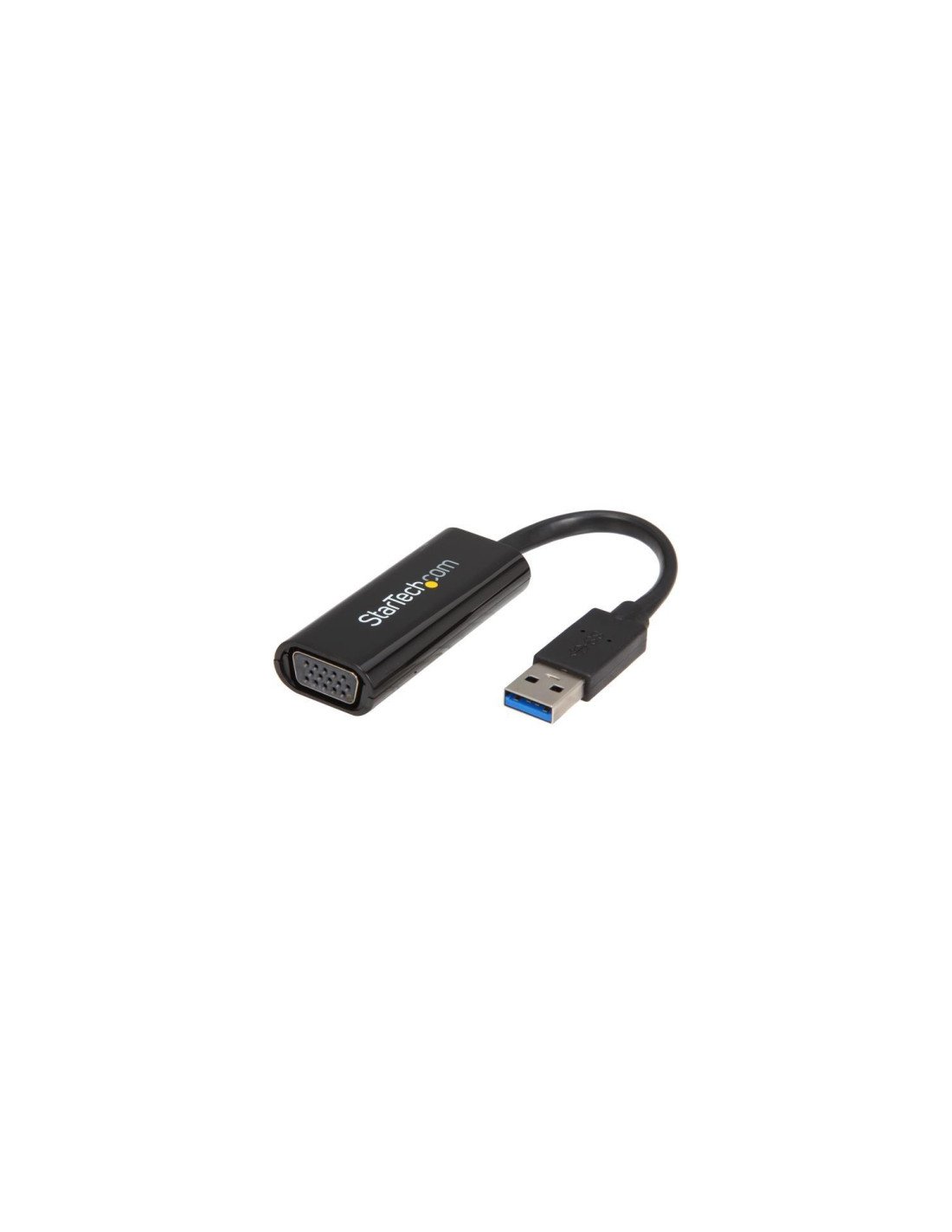 StarTech.com Adaptador Gráfico Conversor USB 3.0 a VGA - Cable Convertidor Compacto de VÍ­deo - 1920x1200 / 1080p negro