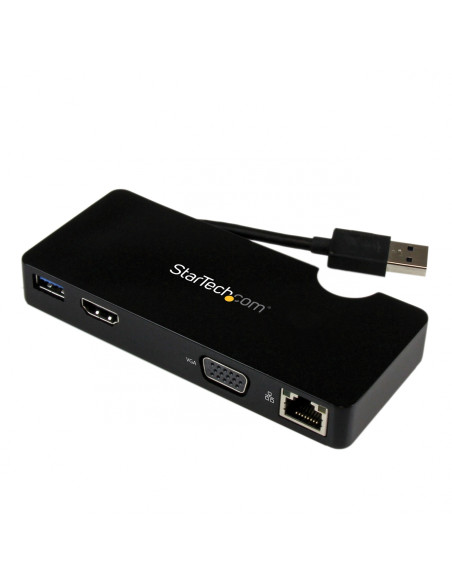 StarTech.com Replicador de Puertos USB 3.0 de Viajes con HDMI o VGA -