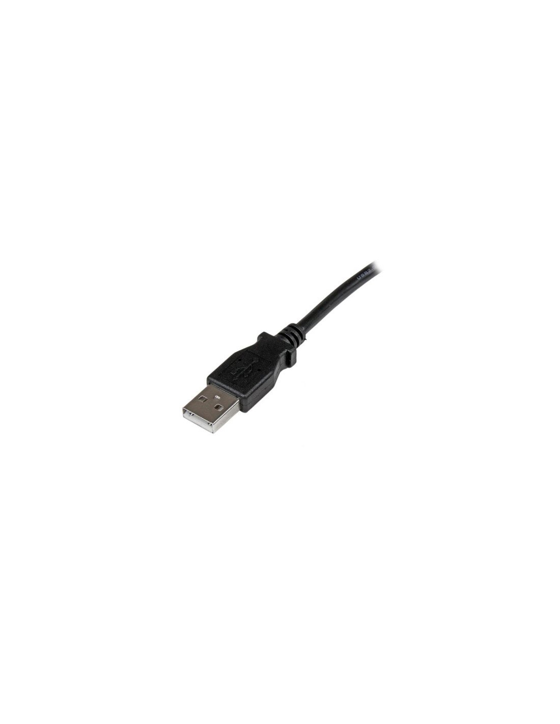 StarTech.com Cable Adaptador USB 2.0 2m para Impresora Acodado - USB A Macho a USB B Macho en Íngulo Izquierdo negro
