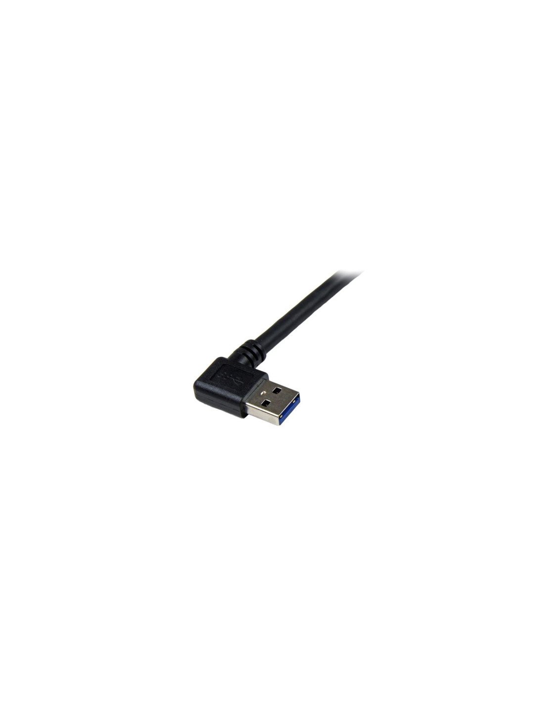 StarTech.com Cable usb 3.2 super speed micro usb-b macho a usb-a macho acodado en angulo a la derecha 1m negro USB3SAB1MRA