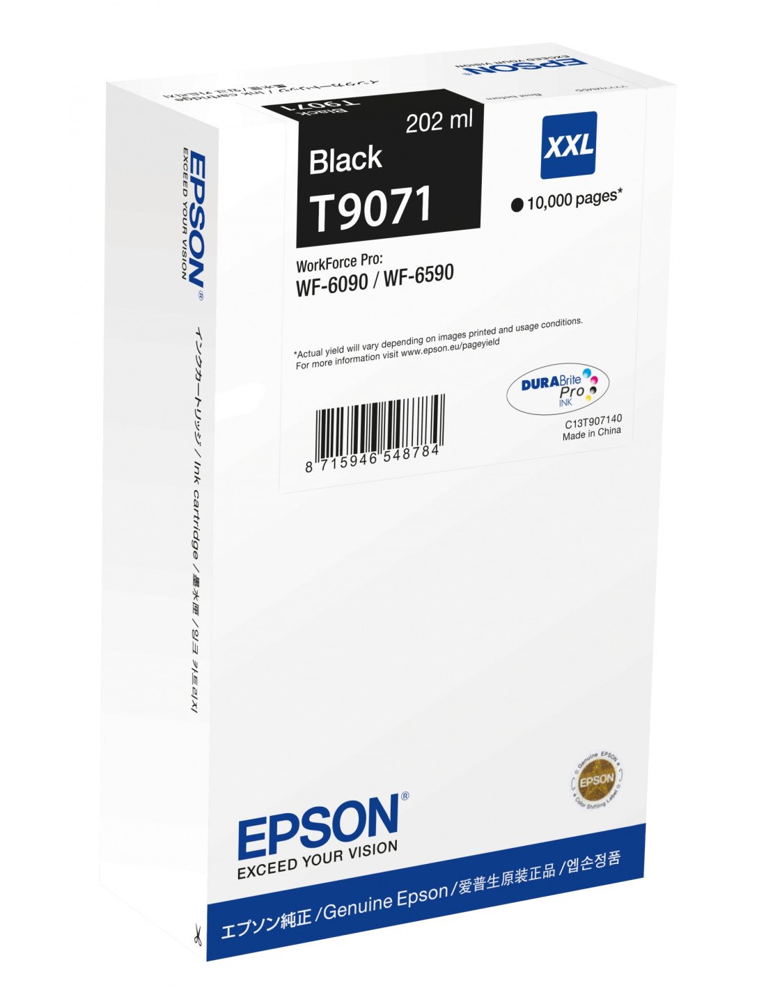 Epson WF-6xxx Original Cartucho de tinta negra XXL