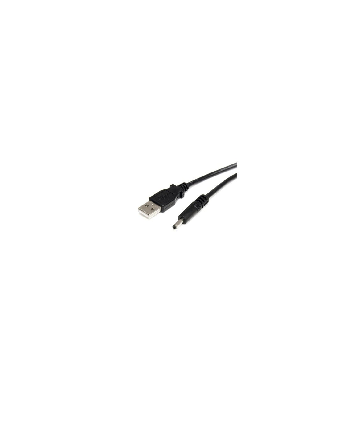 StarTech.com Cable Adaptador de Alimentación de 0,9 m USB a Conector Coaxial Tipo H 5V DC - Macho a Macho Negro