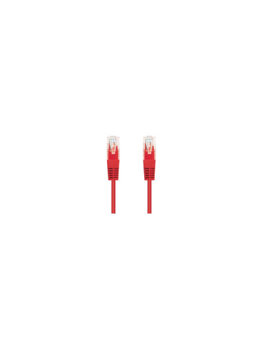 Nanocable Cable Red Latiguillo RJ45 CAT.6 UTP AWG24, Rojo, 30 cm