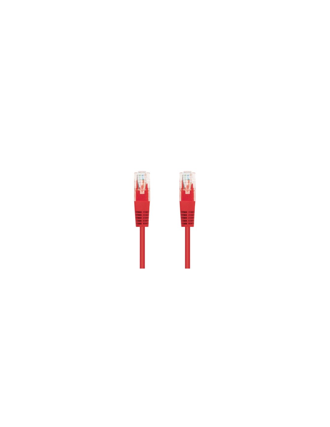 Nanocable Cable Red Latiguillo RJ45 CAT.6 UTP AWG24, Rojo, 30 cm