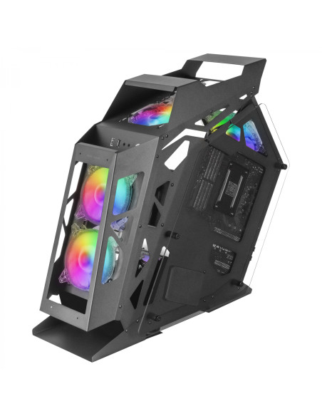 Mars Gaming MC61, Caja PC Gaming Compacta Micro-ATX, 4 Ventiladores