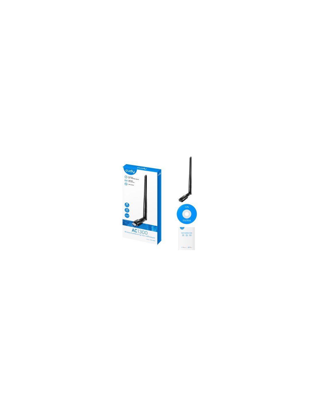 Cudy WU1400 adaptador y tarjeta de red WLAN 867 Mbit/s