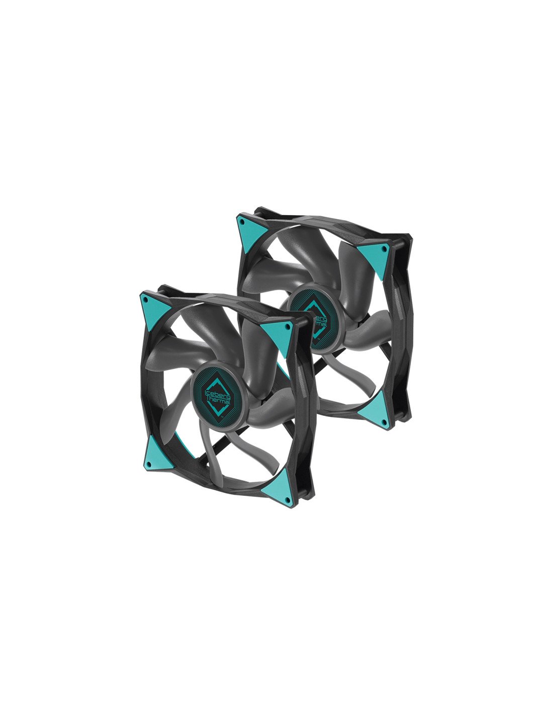 Iceberg Thermal IceGALE Carcasa del ordenador Ventilador 14 cm Negro 2 pieza(s)