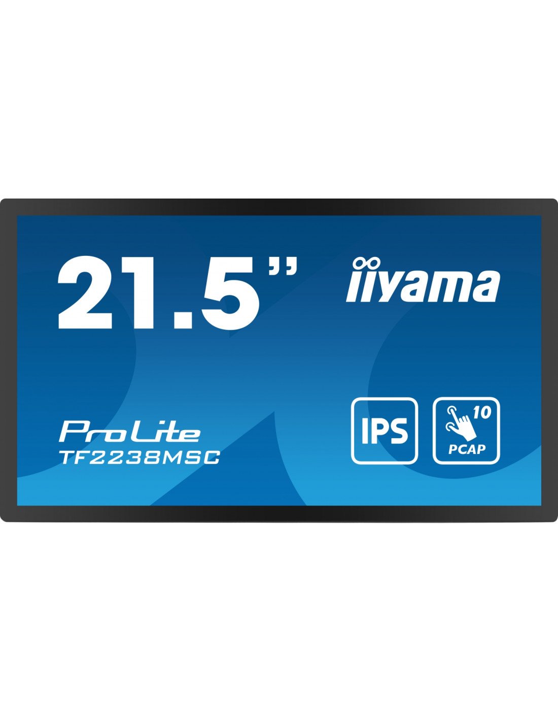 iiyama PROLITE Pizarra de caballete digital 55,9 cm (22") LED 600 cd / m² Full HD Negro Pantalla táctil