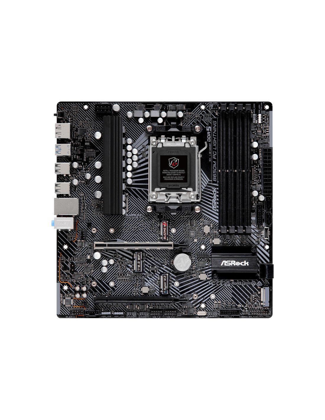 Asrock B650M PG Lightning AMD B650 Zócalo AM5 micro ATX