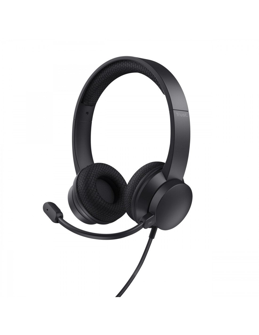 Trust HS-260 Auriculares Alámbrico Banda para cuello Oficina/Centro de llamadas USB tipo A Negro
