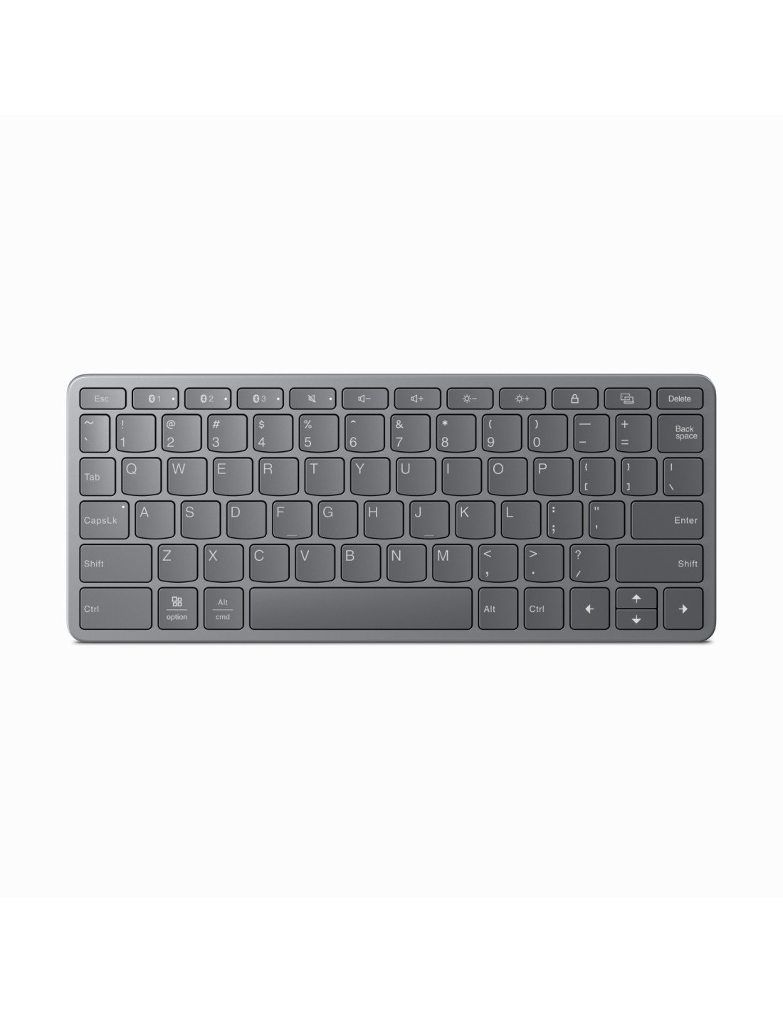 Lenovo ZG38C05816 teclado Universal USB + Bluetooth QWERTY Español, Inglés del Reino Unido Gris